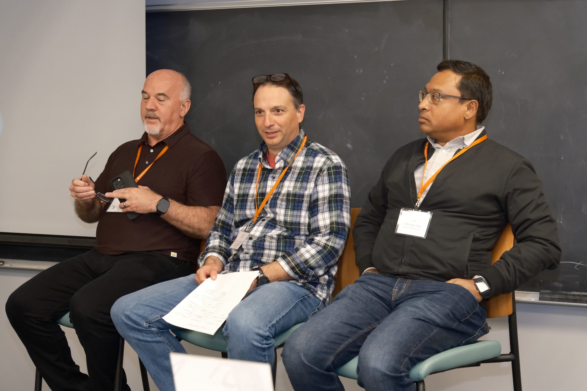 Researchers in discussion