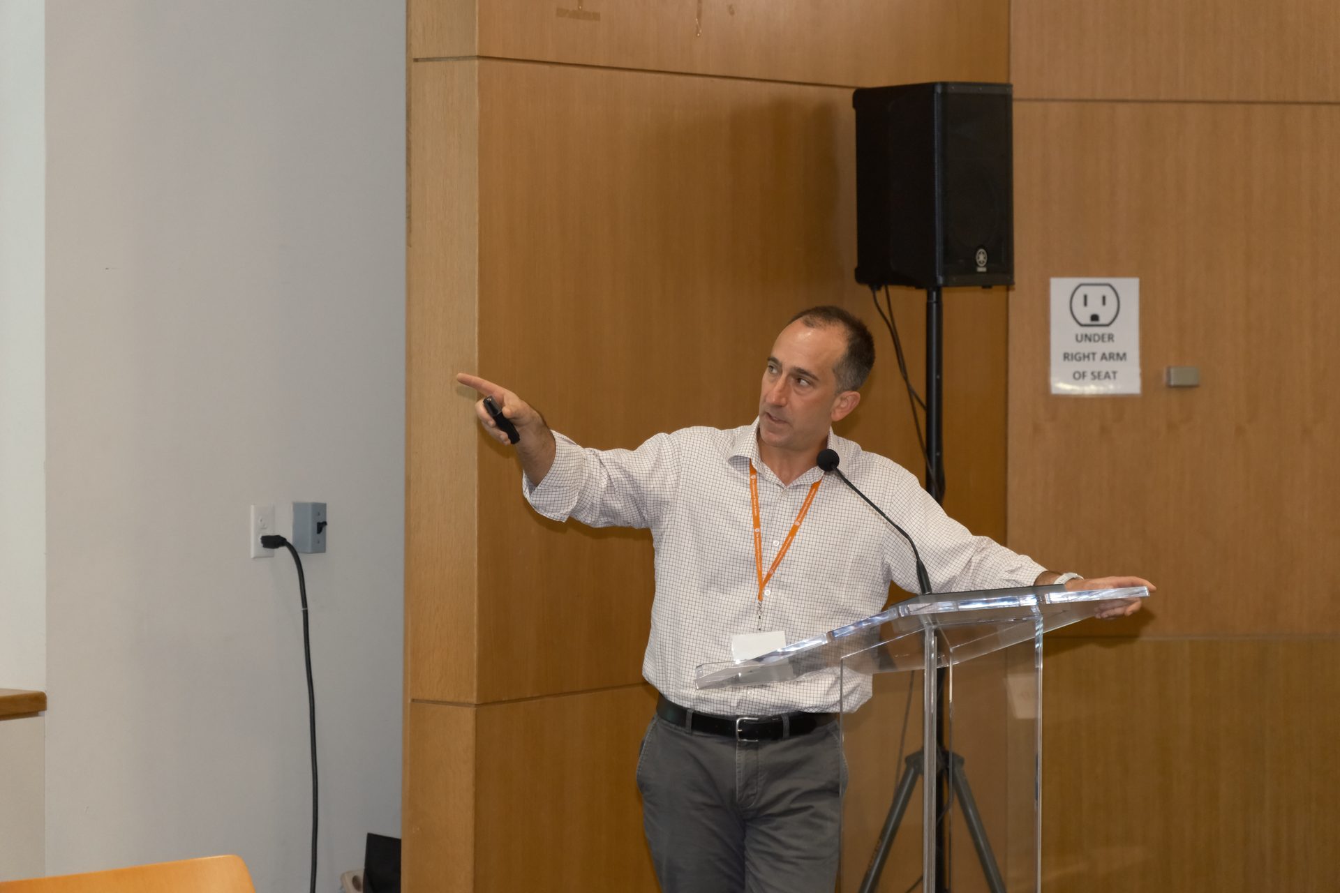 Dr. Michael Fischbach presenting