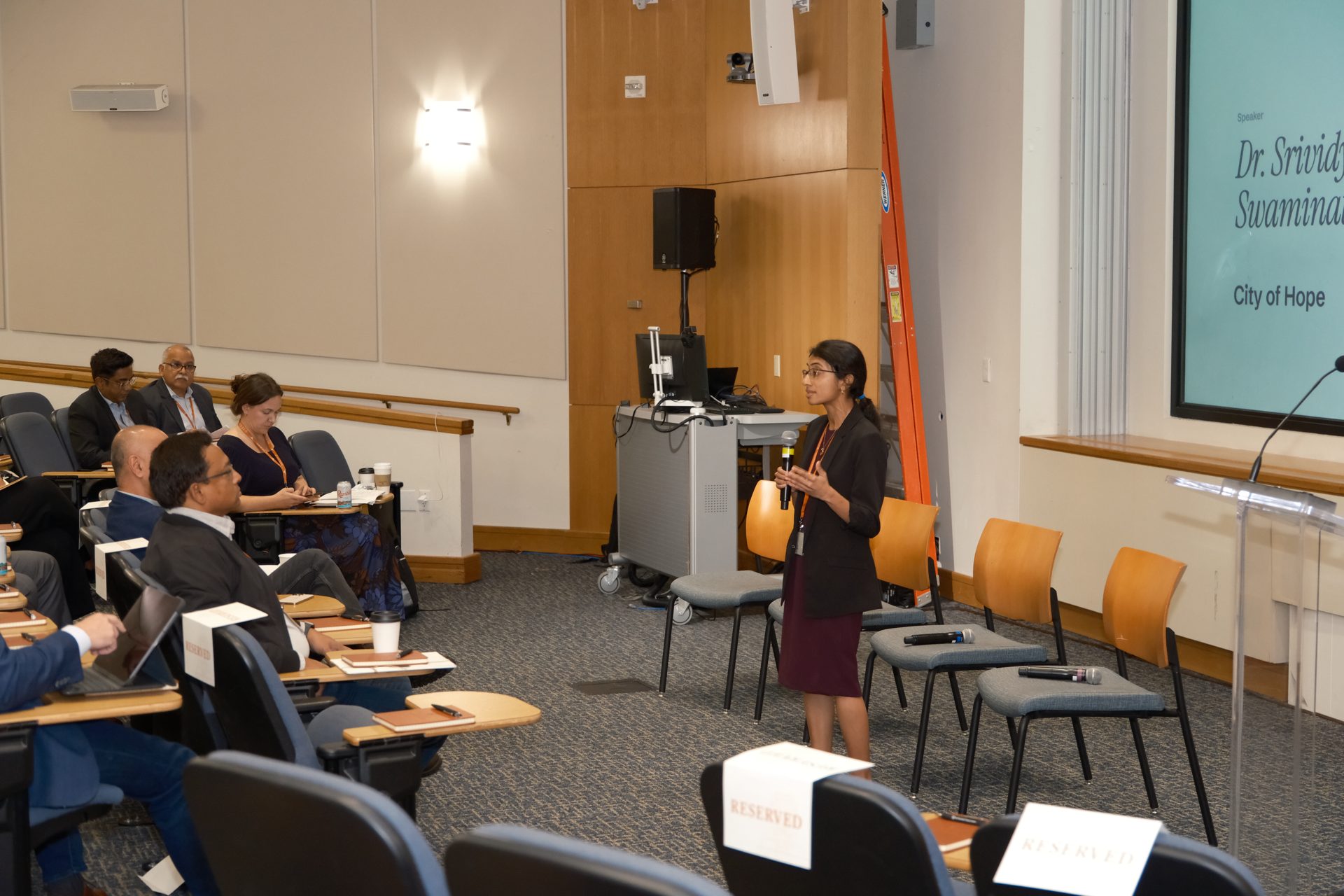 Dr. Srividya presenting